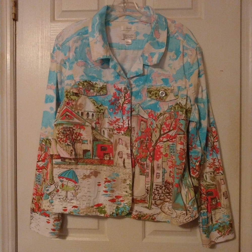 Stretch jacket. Christopher and Banks. Pre-owned. Size XL